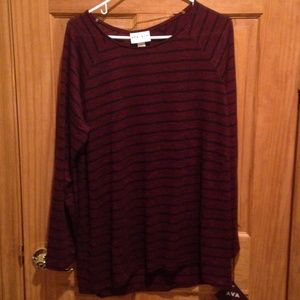 Ava & Viv Long Sleeved Stripped Sweater
